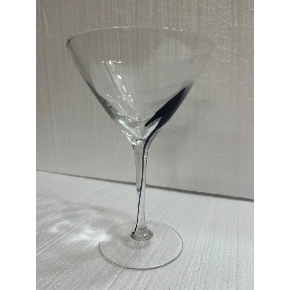 Artland Martini Glasses‎ Teardrop Drip Clear With Filament Drop